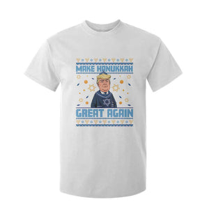 Funny Make Hanukkah Great Again Trump T Shirt For Kid TS09 White Print Your Wear