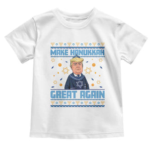 Funny Make Hanukkah Great Again Trump Toddler T Shirt TS09 White Print Your Wear