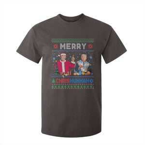 Funny Trump Dancing Merry Christmas Happy Hanukkahh T Shirt For Kid TS09 Dark Chocolate Print Your Wear