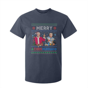 Funny Trump Dancing Merry Christmas Happy Hanukkahh T Shirt For Kid TS09 Navy Print Your Wear