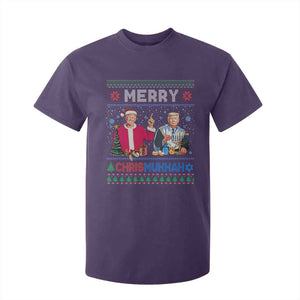 Funny Trump Dancing Merry Christmas Happy Hanukkahh T Shirt For Kid TS09 Purple Print Your Wear