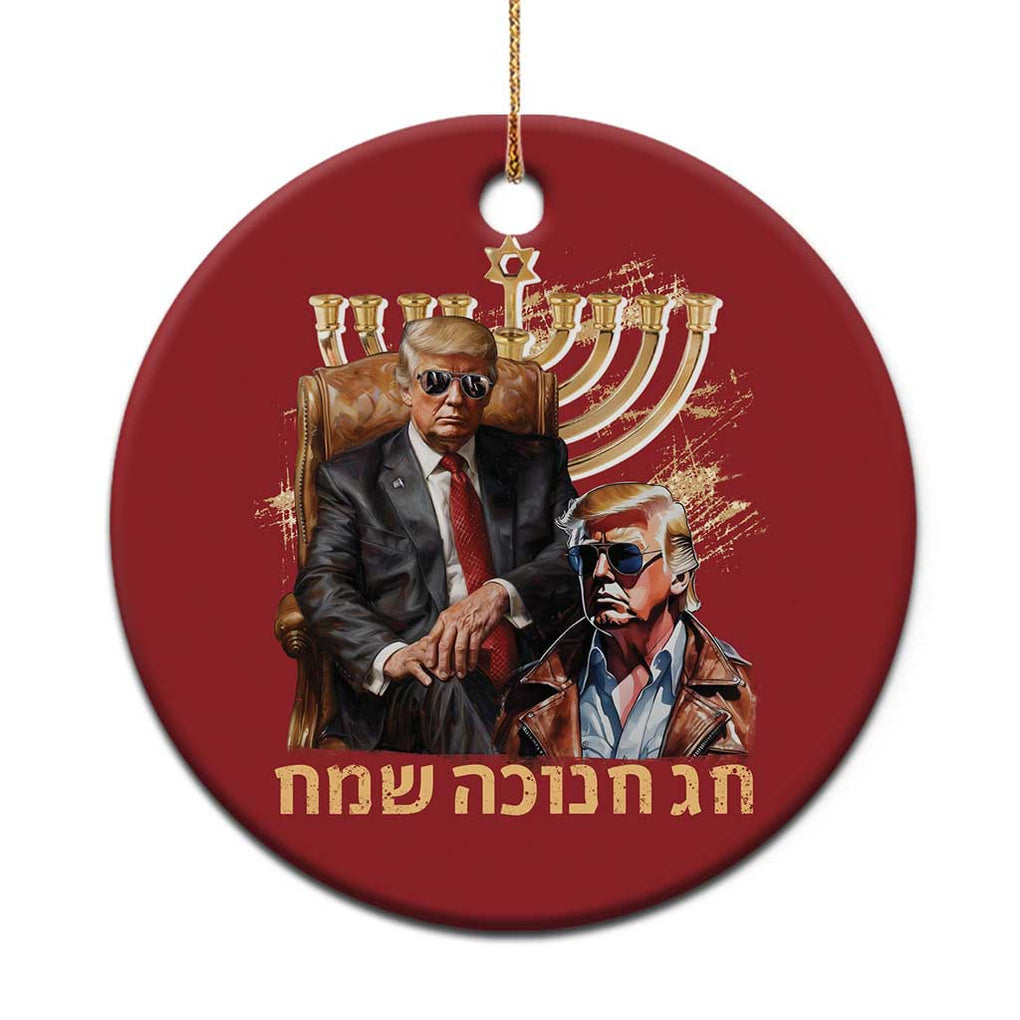 Funny Hanukkah Trump Christmas Ornament Feliz Januca Ladino Jewish Sephardic TS09 Print Your Wear