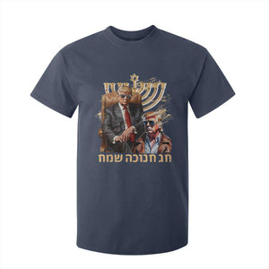 Funny Hanukkah Trump T Shirt For Kid Feliz Januca Ladino Jewish Sephardic TS09 Navy Print Your Wear