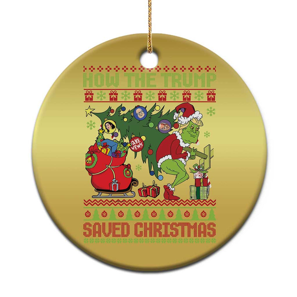 Funny Xmas Trump Christmas Ornament How The Trump Saved Christmas TS09 Print Your Wear