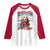 Funny Xmas Trump Raglan Shirt Oh What Fun It Is To Ride Trump Santa Motorcycle TS09 White Red Print Your Wear