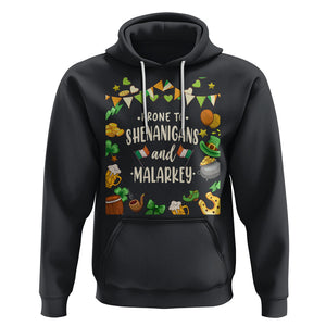 St. Patrick's Day Hoodie Funny Prone To Shenanigans And Malarkey TS09 Black Printyourwear