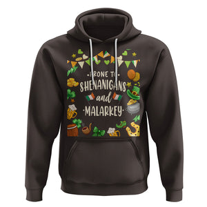 St. Patrick's Day Hoodie Funny Prone To Shenanigans And Malarkey TS09 Dark Chocolate Printyourwear