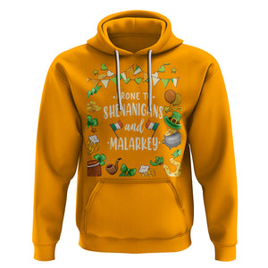 St. Patrick's Day Hoodie Funny Prone To Shenanigans And Malarkey TS09 Gold Printyourwear