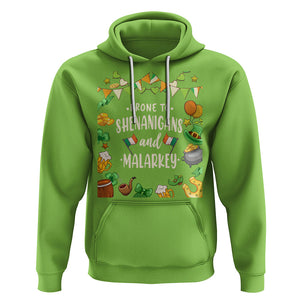 St. Patrick's Day Hoodie Funny Prone To Shenanigans And Malarkey TS09 Lime Printyourwear