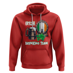 St. Patrick's Day Hoodie Beer Drinking Team Ireland Flag TS09 Red Printyourwear