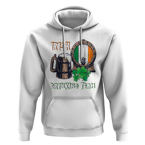 St. Patrick's Day Hoodie Beer Drinking Team Ireland Flag TS09 White Printyourwear