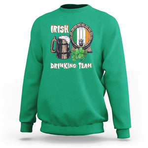 St. Patrick's Day Sweatshirt Beer Drinking Team Ireland Flag TS09 Irish Green Printyourwear