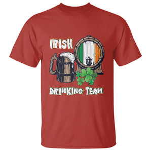 St. Patrick's Day T Shirt Beer Drinking Team Ireland Flag TS09 Red Printyourwear