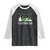 St Patrick's Day Cat Lover Raglan Shirt Happy St.Catrick's Lucky Family Cats Shamrock TS09 Black White Print Your Wear