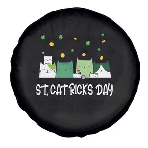 St Patrick's Day Cat Lover Spare Tire Cover Happy St.Catrick's Lucky Family Cats Shamrock TS09 Print Your Wear