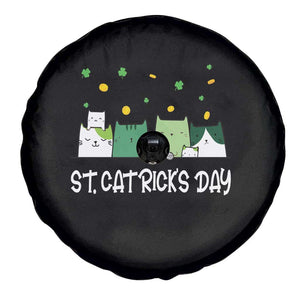 St Patrick's Day Cat Lover Spare Tire Cover Happy St.Catrick's Lucky Family Cats Shamrock TS09 Print Your Wear