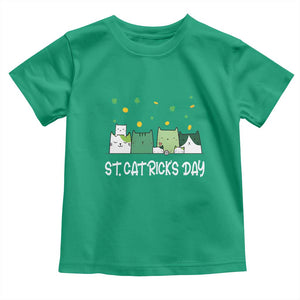 St Patrick's Day Cat Lover Toddler T Shirt Happy St.Catrick's Lucky Family Cats Shamrock TS09 Irish Green Print Your Wear