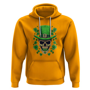 St. Patrick's Day Hoodie Irish Sugar Skull Lucky Hat Shamrocks TS09 Gold Printyourwear