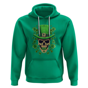 St. Patrick's Day Hoodie Irish Sugar Skull Lucky Hat Shamrocks TS09 Irish Green Printyourwear