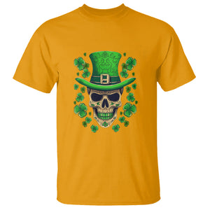 St. Patrick's Day T Shirt Irish Sugar Skull Lucky Hat Shamrocks TS09 Gold Printyourwear