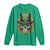 St Patrick's Day Long Sleeve Shirt Irish Sugar Skull Lucky Hat Shamrocks TS09 Irish Green Print Your Wear