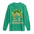 St Patrick's Day Long Sleeve Shirt Little Miss Shenanigans Coquette Shamrocks TS09 Irish Green Print Your Wear