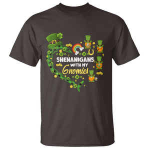 St. Patrick's Day T Shirt Shenanigans With My Gnomies Shamrock Gnome TS09 Dark Chocolate Printyourwear