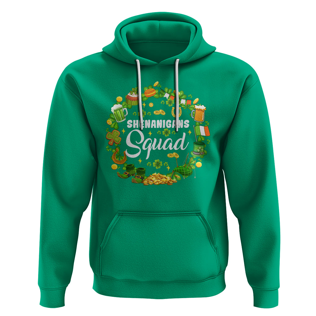 St. Patrick's Day Hoodie Shenanigans Squad Funny Matching Group TS09 Irish Green Printyourwear