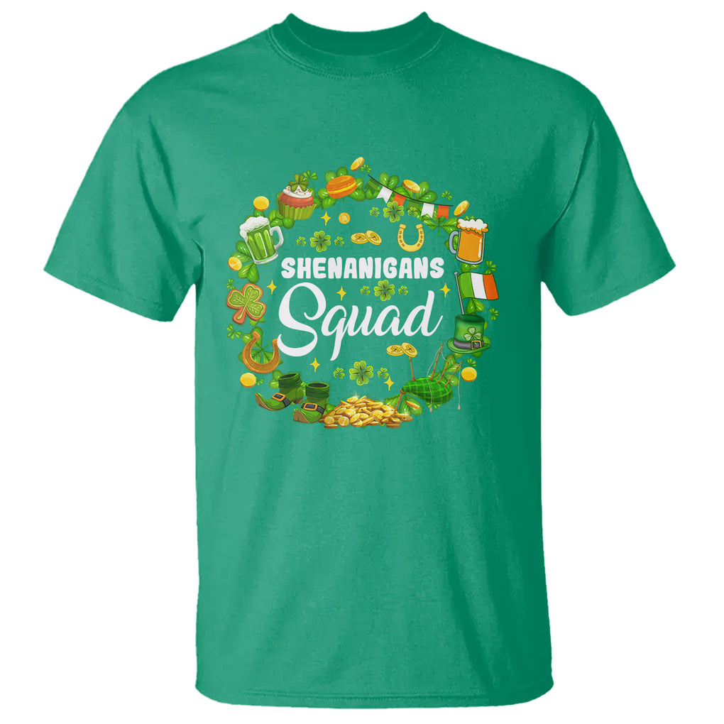 St. Patrick's Day T Shirt Shenanigans Squad Funny Matching Group TS09 Irish Green Printyourwear