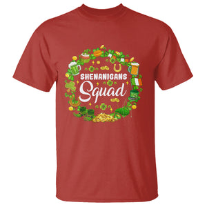St. Patrick's Day T Shirt Shenanigans Squad Funny Matching Group TS09 Red Printyourwear