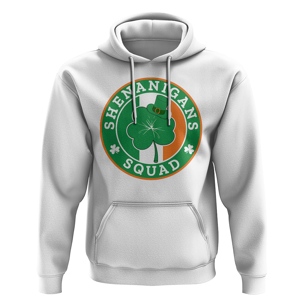 St. Patrick's Day Hoodie Shenanigans Squad Funny Matching Group TS09 White Printyourwear