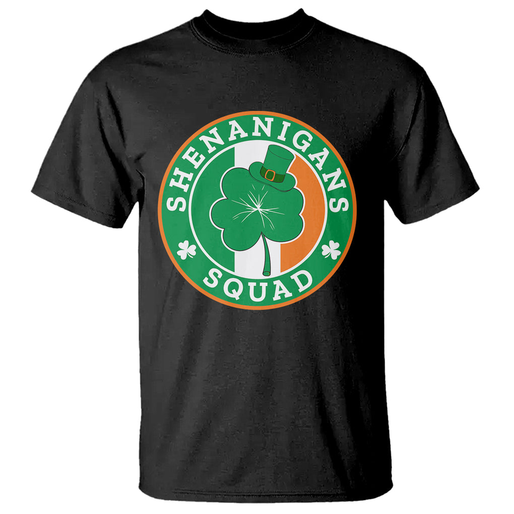 St. Patrick's Day T Shirt Shenanigans Squad Funny Matching Group TS09 Black Printyourwear
