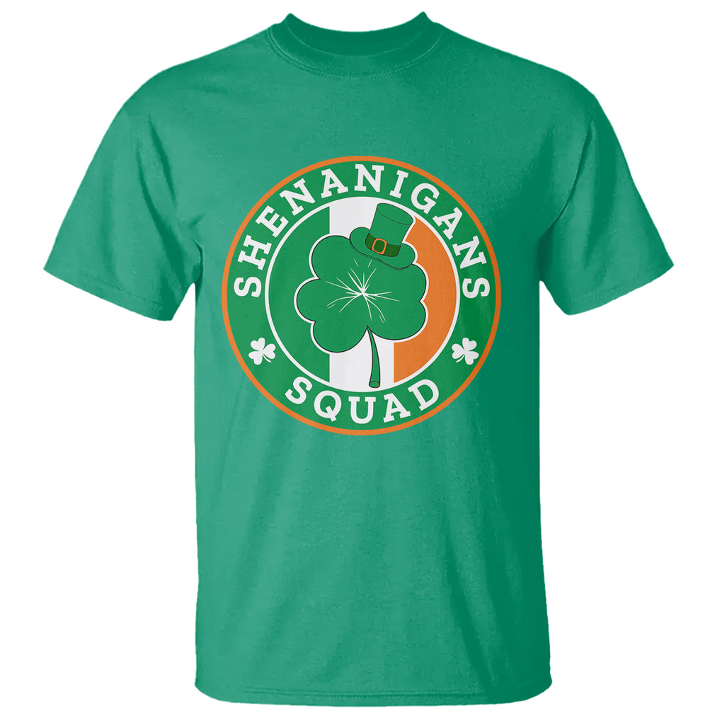 St. Patrick's Day T Shirt Shenanigans Squad Funny Matching Group TS09 Irish Green Printyourwear