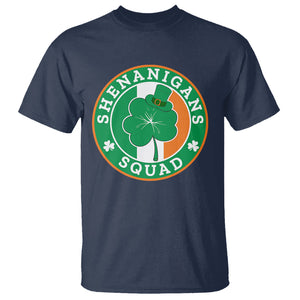 St. Patrick's Day T Shirt Shenanigans Squad Funny Matching Group TS09 Navy Printyourwear