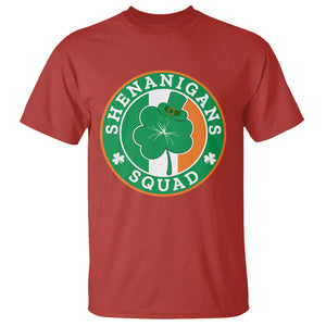 St. Patrick's Day T Shirt Shenanigans Squad Funny Matching Group TS09 Red Printyourwear