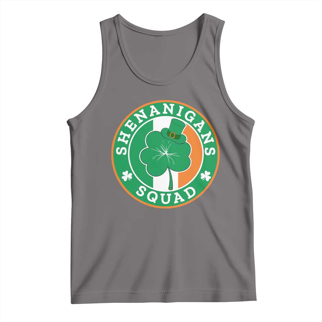 St Patrick's Day Tank Top Shenanigans Squad Funny Matching Group TS09 Deep Heather Print Your Wear
