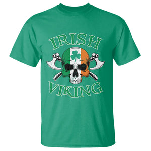St. Patrick's Day T Shirt Irish Viking Skull Lucky Shamrocks Ireland Flag TS09 Irish Green Printyourwear