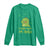 St Patrick's Day Long Sleeve Shirt Kiss Me I'm Irish Cute Dinosaur TS09 Irish Green Print Your Wear