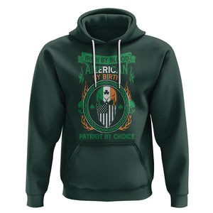 Irish By Blood American By Birth Patriot By Choice Hoodie TS09 Dark Forest Green Printyourwear