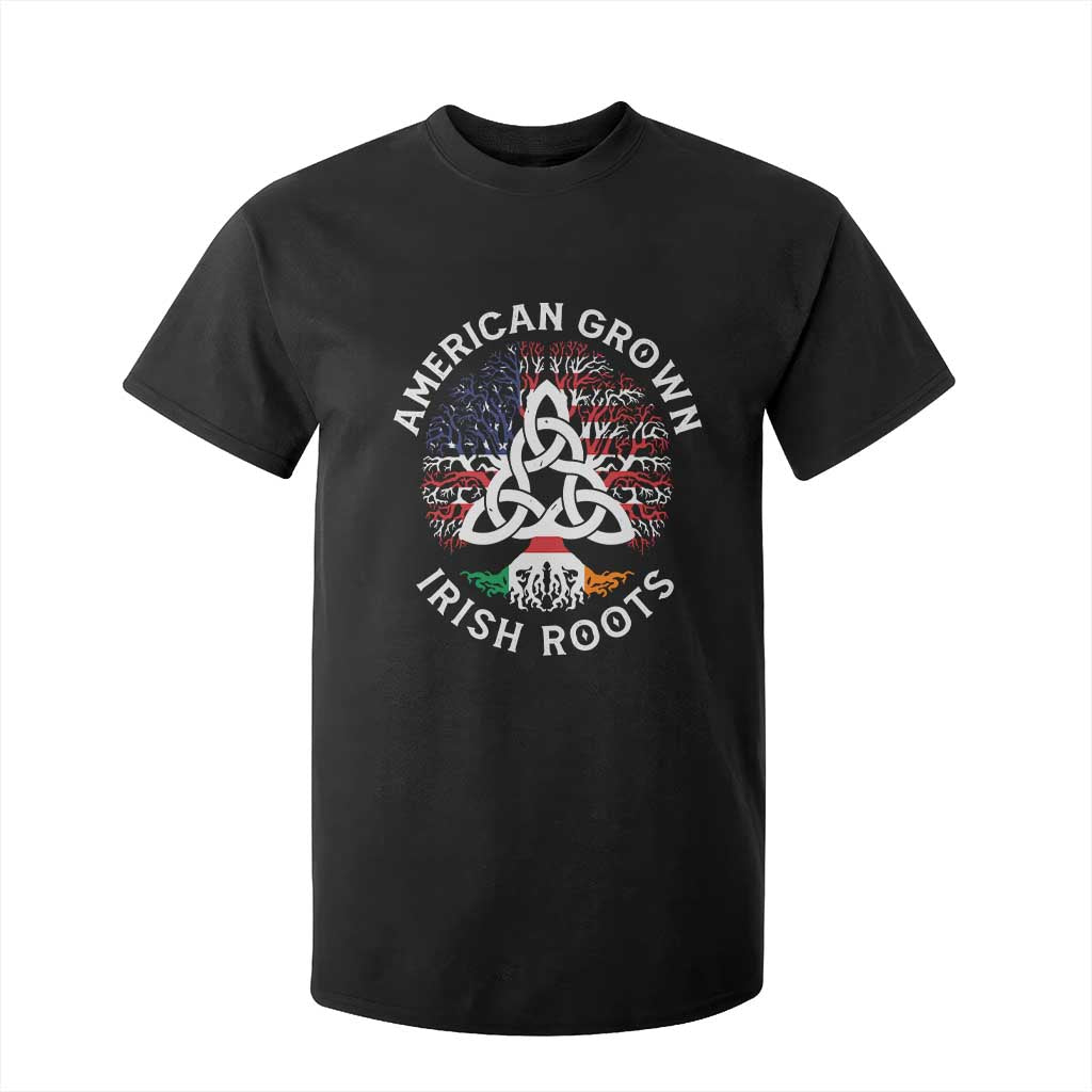 American Grown Irish Roots Ireland Flag T Shirt For Kid TS09 Black Print Your Wear