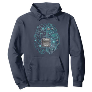 Autism Awareness Hoodie It's Not A Processing Error It's A Different Operating System Autistic TS09 Navy Printyourwear