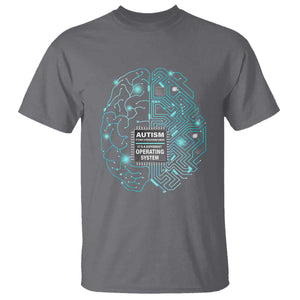 Autism Awareness T Shirt It's Not A Processing Error It's A Different Operating System Autistic TS09 Charcoal Printyourwear