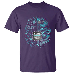 Autism Awareness T Shirt It's Not A Processing Error It's A Different Operating System Autistic TS09 Purple Printyourwear