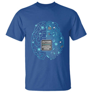 Autism Awareness T Shirt It's Not A Processing Error It's A Different Operating System Autistic TS09 Royal Blue Printyourwear