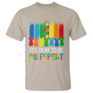 Autism Awareness T Shirt It's OK To Be Different Puzzle Easter Bunny TS09 Sand Printyourwear