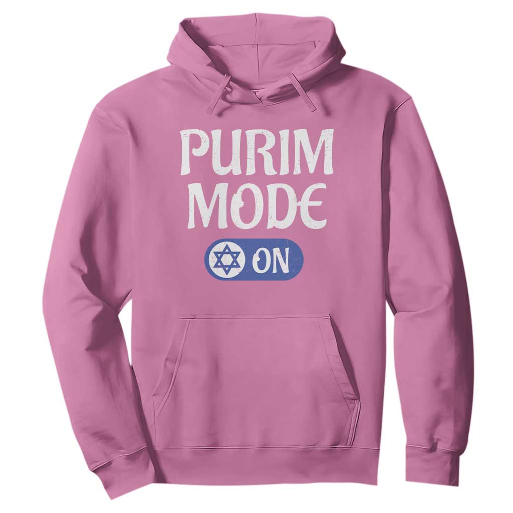 Funny Purim Mode On Hoodie Jewish Star of David TS09 Azalea Print Your Wear