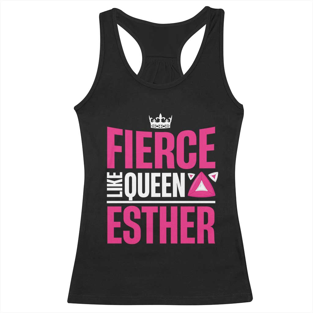 Purim Fierce Like Queen Esther Racerback Tank Top TS09 Black Print Your Wear
