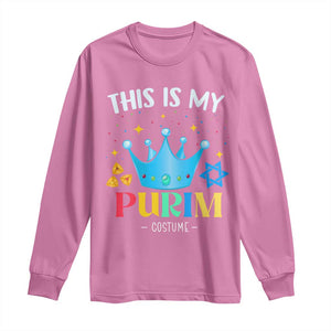 Funny Jewish This Is My Purim Costume Long Sleeve Shirt TS09 Azalea Print Your Wear