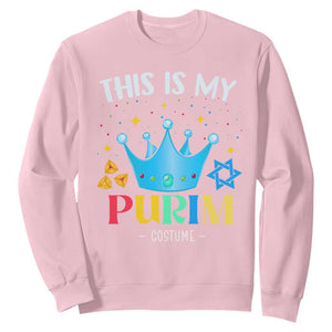 Funny Jewish This Is My Purim Costume Sweatshirt TS09 Light Pink Print Your Wear
