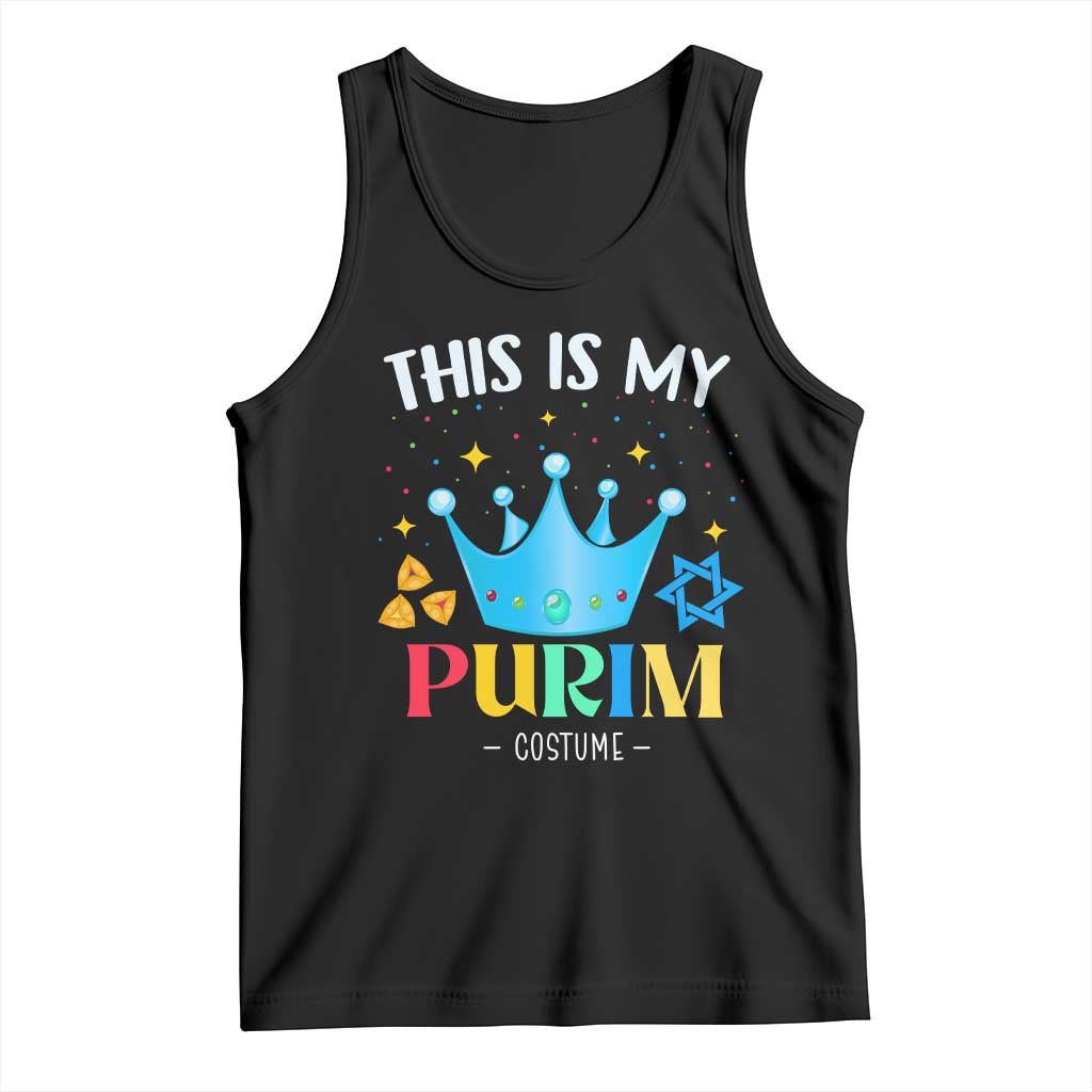 Funny Jewish This Is My Purim Costume Tank Top TS09 Black Print Your Wear